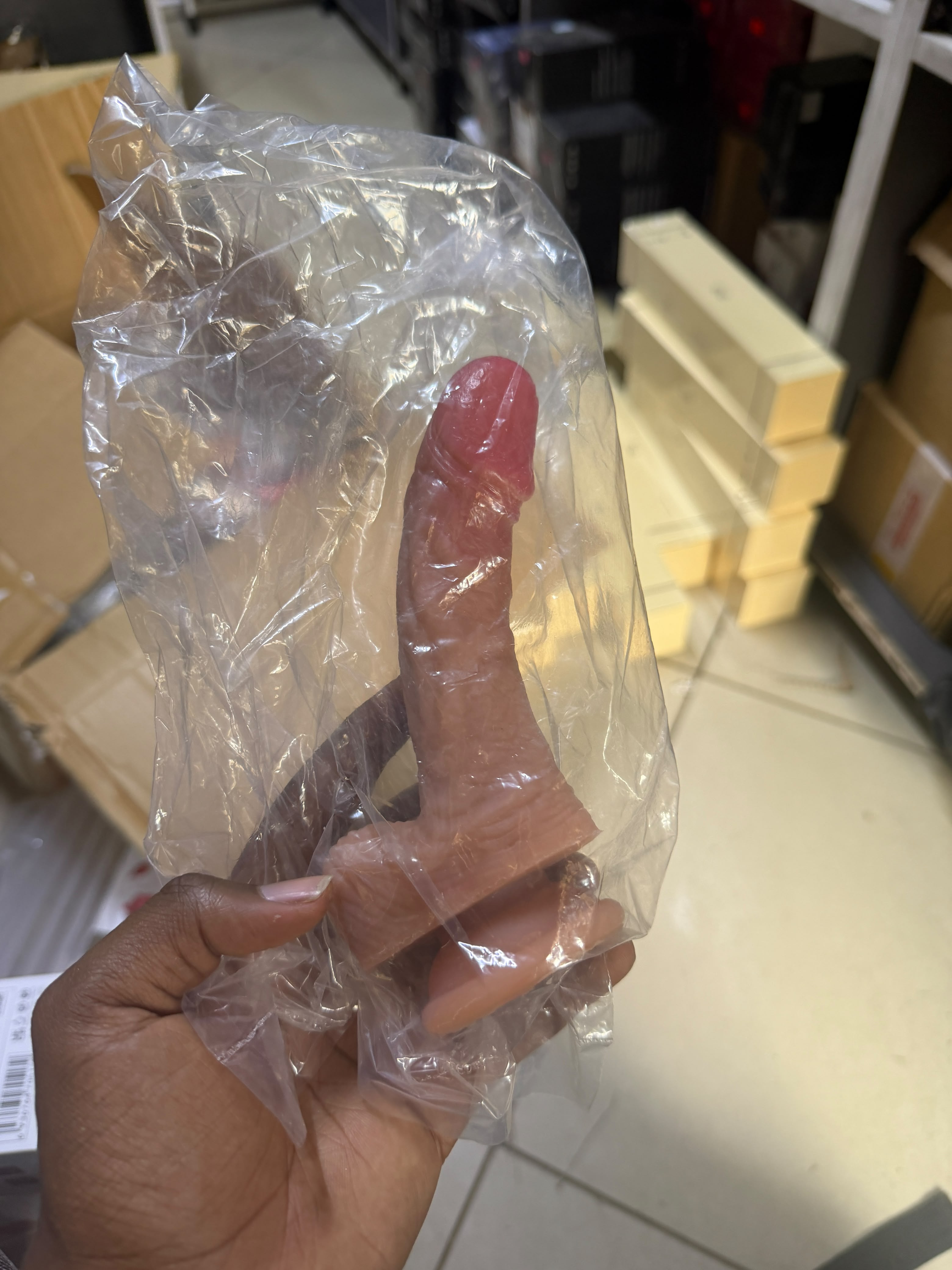 4 inch brown dildo